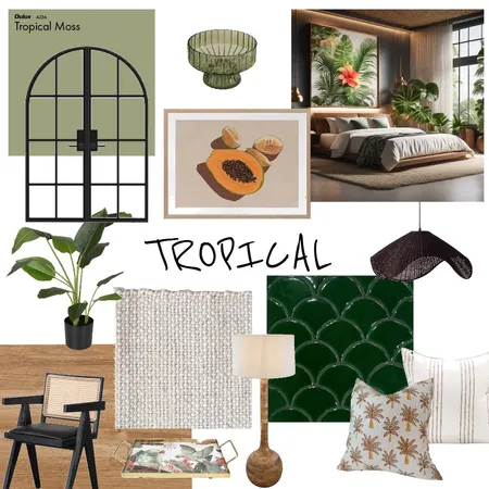 Tropical Design Style Mood Board Interior Design Mood Board by jaclynpollack on Style Sourcebook