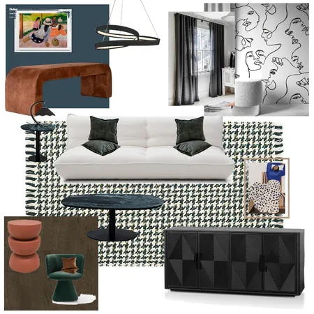 eclectic living room Interior Design Mood Board by brianna sardinha on Style Sourcebook