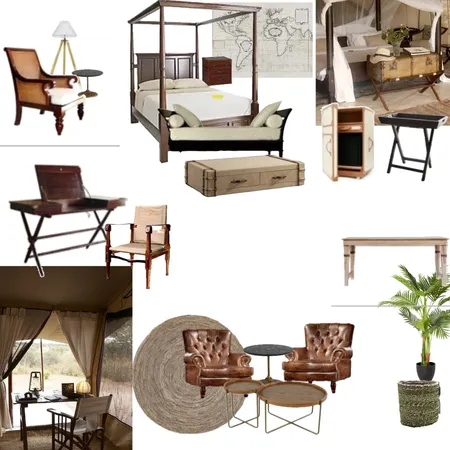 Tented Camp Interior Design Mood Board by otjiwa@gmail.com on Style Sourcebook