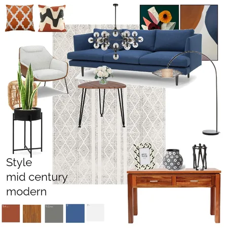 midcentury modern Interior Design Mood Board by khatere on Style Sourcebook