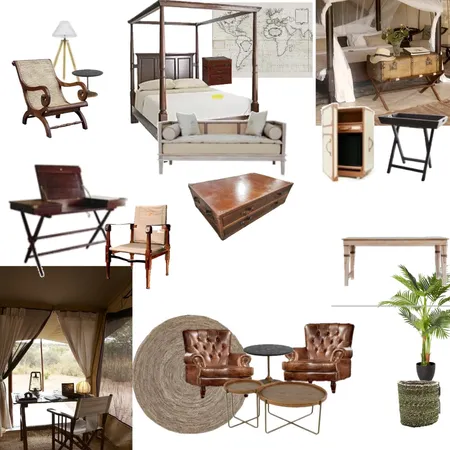 Tented Camp Interior Design Mood Board by otjiwa@gmail.com on Style Sourcebook