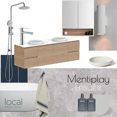 Mentiplay Ensuite Interior Design Mood Board by Local Interior Design on Style Sourcebook