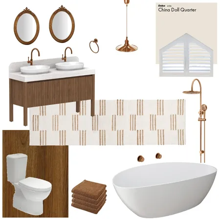 mid-century modern bathroom Interior Design Mood Board by brianna sardinha on Style Sourcebook