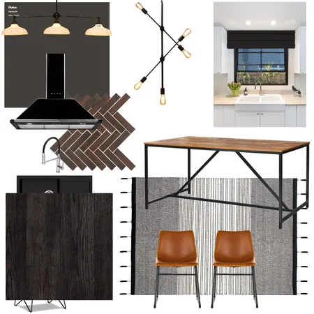 industrial kitchen/dining room Interior Design Mood Board by brianna sardinha on Style Sourcebook