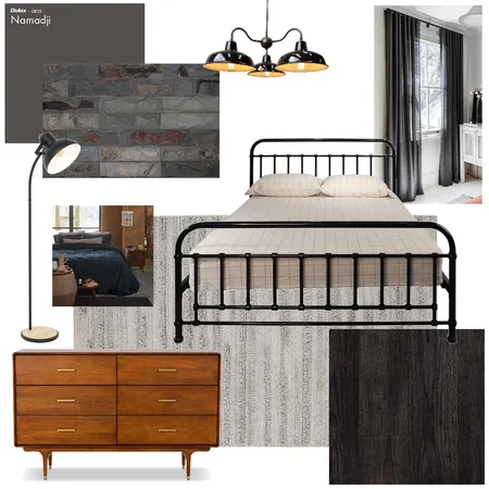 industrial bedroom Interior Design Mood Board by brianna sardinha on Style Sourcebook