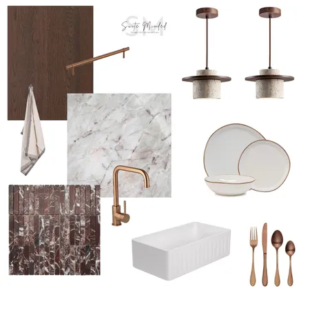 Burgundy tones kitchen Interior Design Mood Board by Suite.Minded on Style Sourcebook