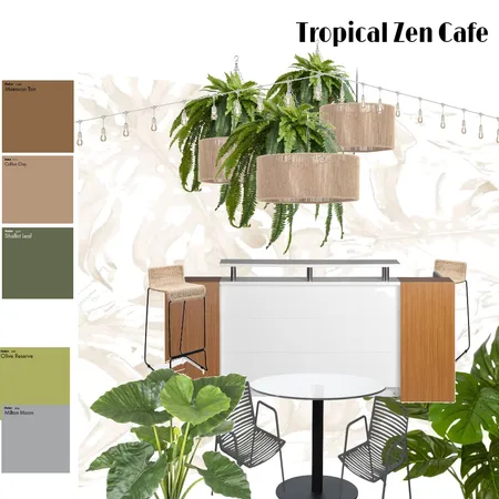 Tropical Zen Cafe Interior Design Mood Board by beyondblueprints.dvo on Style Sourcebook