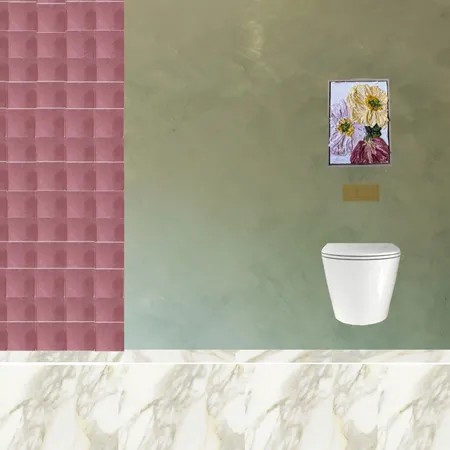 Ensuite Toilet Cerise Interior Design Mood Board by dl2407 on Style Sourcebook