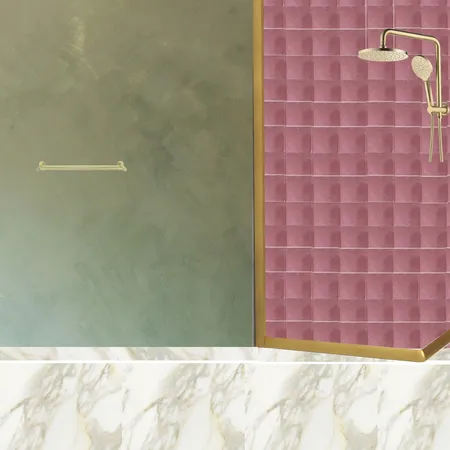 Ensuite Shower Cerise Interior Design Mood Board by dl2407 on Style Sourcebook