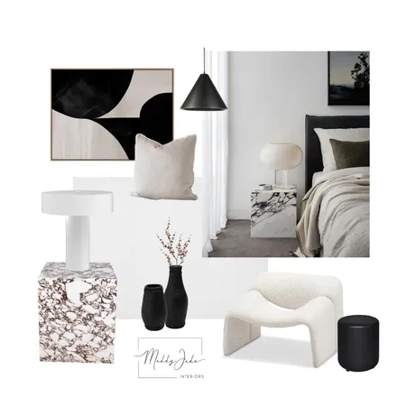 Modern-Luxe Master Bedroom Interior Design Mood Board by Maddy Jade Interiors on Style Sourcebook