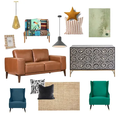 eclectic feel Interior Design Mood Board by CHARYA_Design on Style Sourcebook