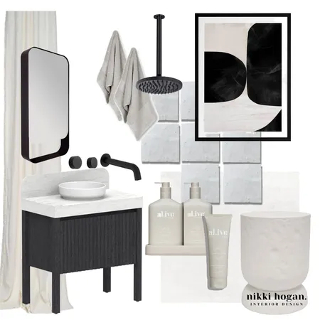 Timeless Texture Bathroom Interior Design Mood Board by Nikki Hogan Interior Design on Style Sourcebook