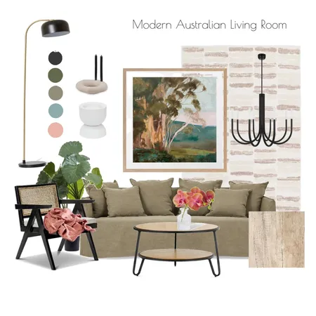 Modern Australian Living Room Interior Design Mood Board by KimberlyP on Style Sourcebook