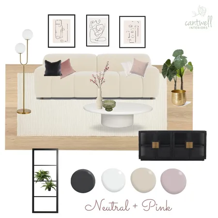 Neutral & Pink Interior Design Mood Board by Cantwell Interiors on Style Sourcebook