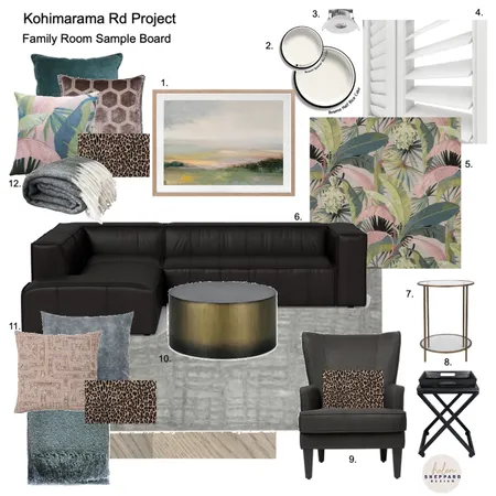 Family Room - Kohimarama Project Interior Design Mood Board by Helen Sheppard on Style Sourcebook