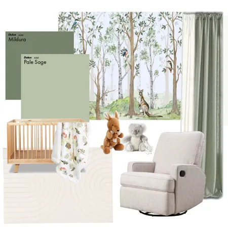 Australiana Nursery Interior Design Mood Board by lizziedunn on Style Sourcebook