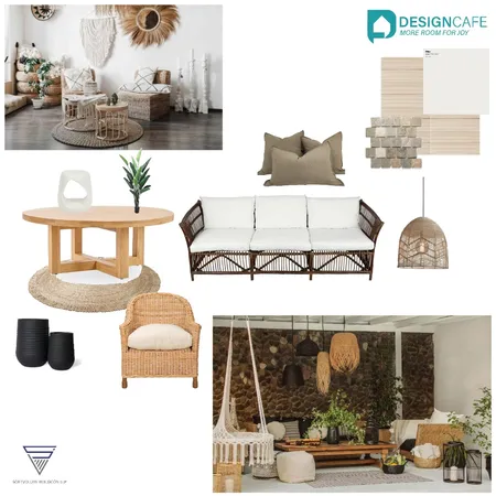 Rustic Living Room Interior Design Mood Board by harshada on Style Sourcebook