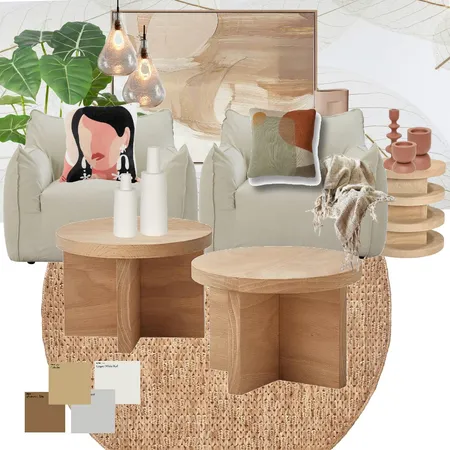 Neutral Bohemian Interior Design Mood Board by mark.k.tambal@gmail.com on Style Sourcebook