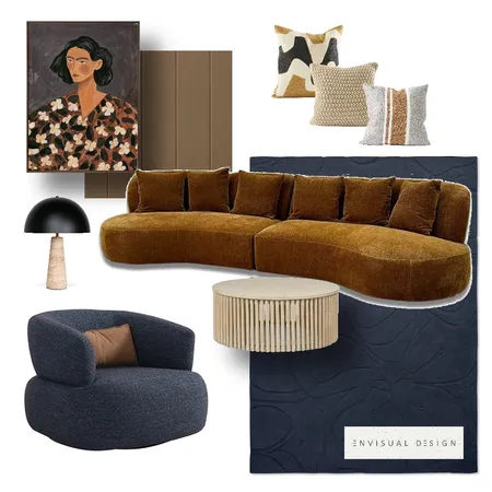 Navy media room Interior Design Mood Board by envisual design on Style Sourcebook