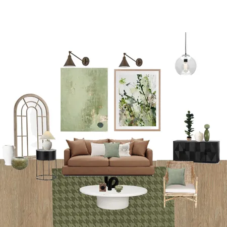 green livig room Interior Design Mood Board by Luxuryy on Style Sourcebook