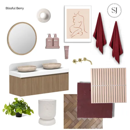 Blissful Berry Interior Design Mood Board by Studio Jeanni on Style Sourcebook