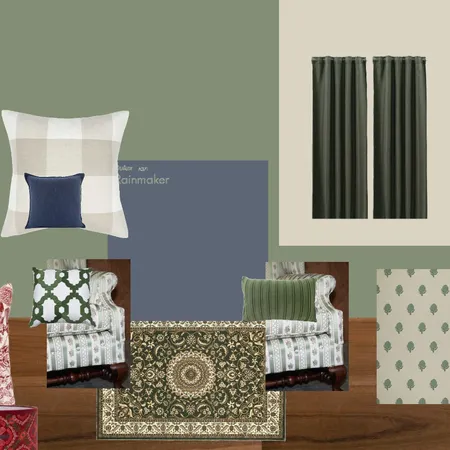 Blue Green Livingroom Interior Design Mood Board by astridwong on Style Sourcebook