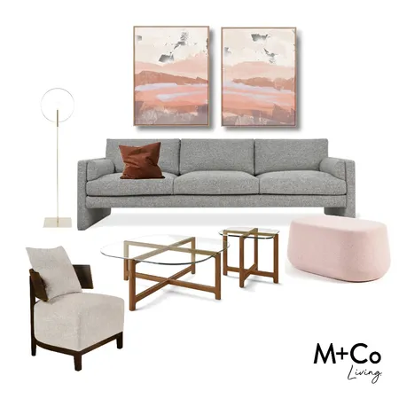 Laurel Sofa + Arizona Armchair Interior Design Mood Board by M+Co Living on Style Sourcebook