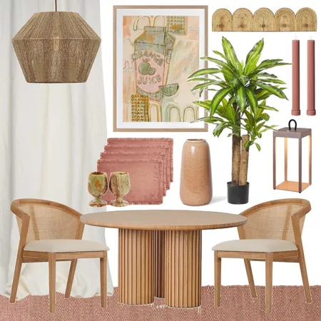 Fresh, Texture Rich Dining Room Interior Design Mood Board by Lighting Illusions on Style Sourcebook