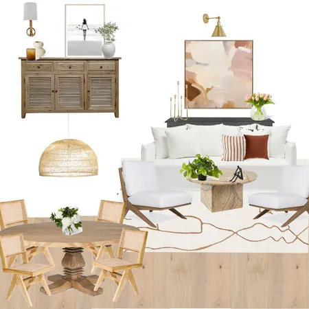 Livng warm modern/vintage Interior Design Mood Board by Hart on Southlake on Style Sourcebook