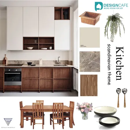 scandinavian theme Kitchen Interior Design Mood Board by harshada on Style Sourcebook