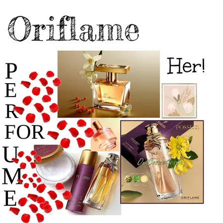 Oriflame Perfume Set Interior Design Mood Board by sandandstoneshomes on Style Sourcebook