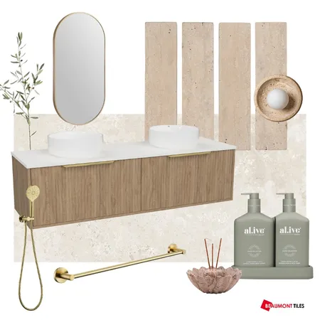 The Block 2024 - Main Bathroom/Week 1 - House 2 Courtney & Grant Interior Design Mood Board by elliezevenboom on Style Sourcebook