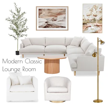 Modern Classic Lounge Room Interior Design Mood Board by ponderhome on Style Sourcebook