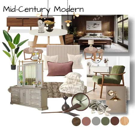 Mid-century modern Interior Design Mood Board by kanishka.sdcllp@outlook.com on Style Sourcebook