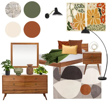 Mid Century Modern 2 Interior Design Mood Board by Walkom on Style Sourcebook