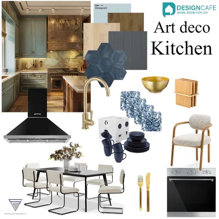 Art deco Kitchen Interior Design Mood Board by harshada on Style Sourcebook