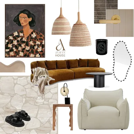 Warm Living Interior Design Mood Board by STUDIO AVALYN on Style Sourcebook