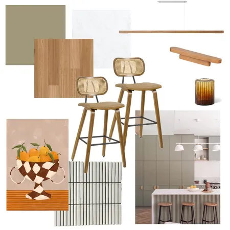 Mid Century Modern Kitchen Interior Design Mood Board by Nicole Frelingos on Style Sourcebook