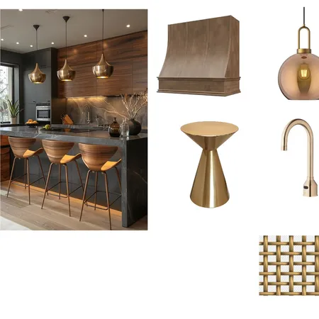 Moody Kitchen Interior Design Mood Board by JenRL Design on Style Sourcebook