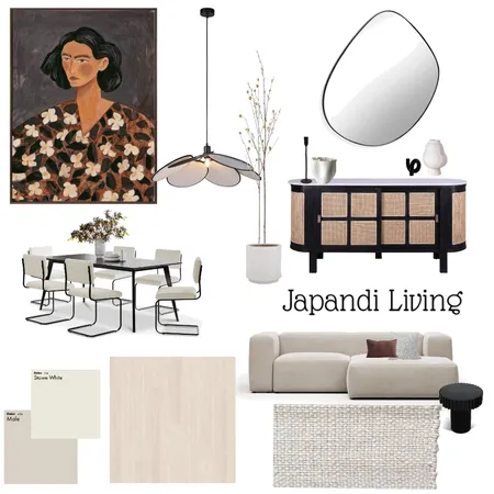 Japandi Living Interior Design Mood Board by RhiannonT on Style Sourcebook