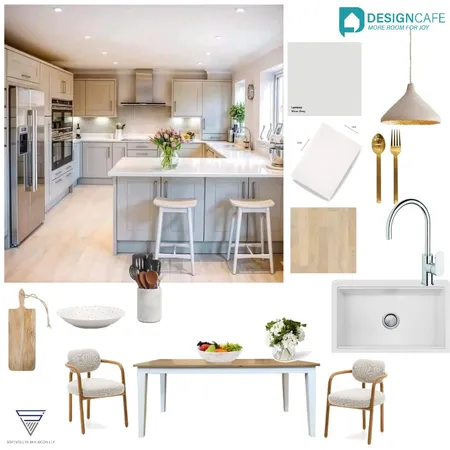 Transitional Kitchen Interior Design Mood Board by harshada on Style Sourcebook