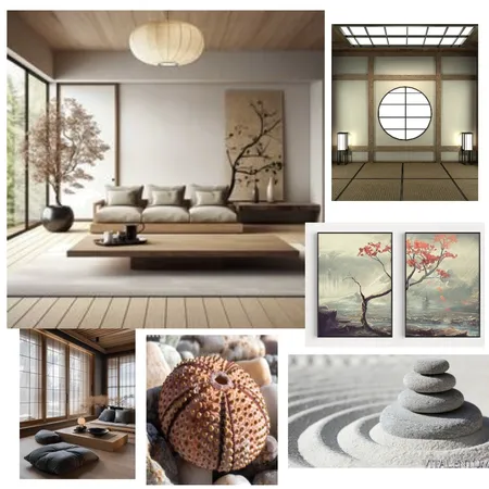 Japanese Design Style Interior Design Mood Board by lagreca on Style Sourcebook