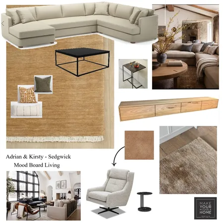 Adrian & Kirsty - Living Interior Design Mood Board by MarnieDickson on Style Sourcebook