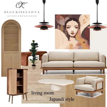 living room & style Japandi Interior Design Mood Board by Olga Kiselyova on Style Sourcebook