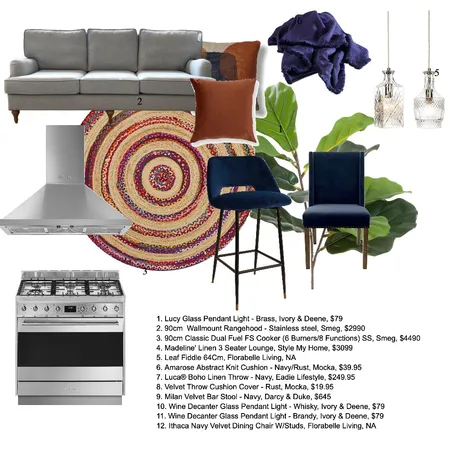 Moody Bohemian Furniture Board Interior Design Mood Board by nikster1677@gmail.com on Style Sourcebook