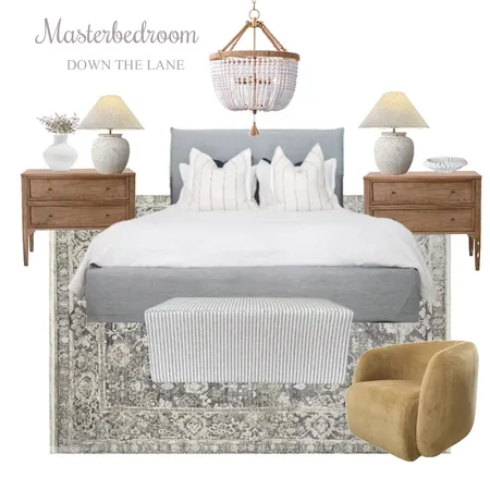 Farmhouse Master Bedroom Interior Design Mood Board by DOWN THE LANE by Tina Harris on Style Sourcebook