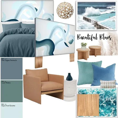 Beautiful Blues Interior Design Mood Board by Julia Schroeder on Style Sourcebook