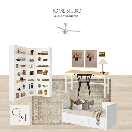 Home Studio - Black Spindle Chair Interior Design Mood Board by Casa Macadamia on Style Sourcebook