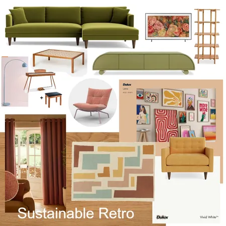 sustainable retro Interior Design Mood Board by Neeky on Style Sourcebook