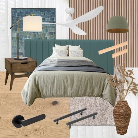 The Block Week 2 - Kristian and Mimi's Guest Bedroom Interior Design Mood Board by The Blue Space on Style Sourcebook